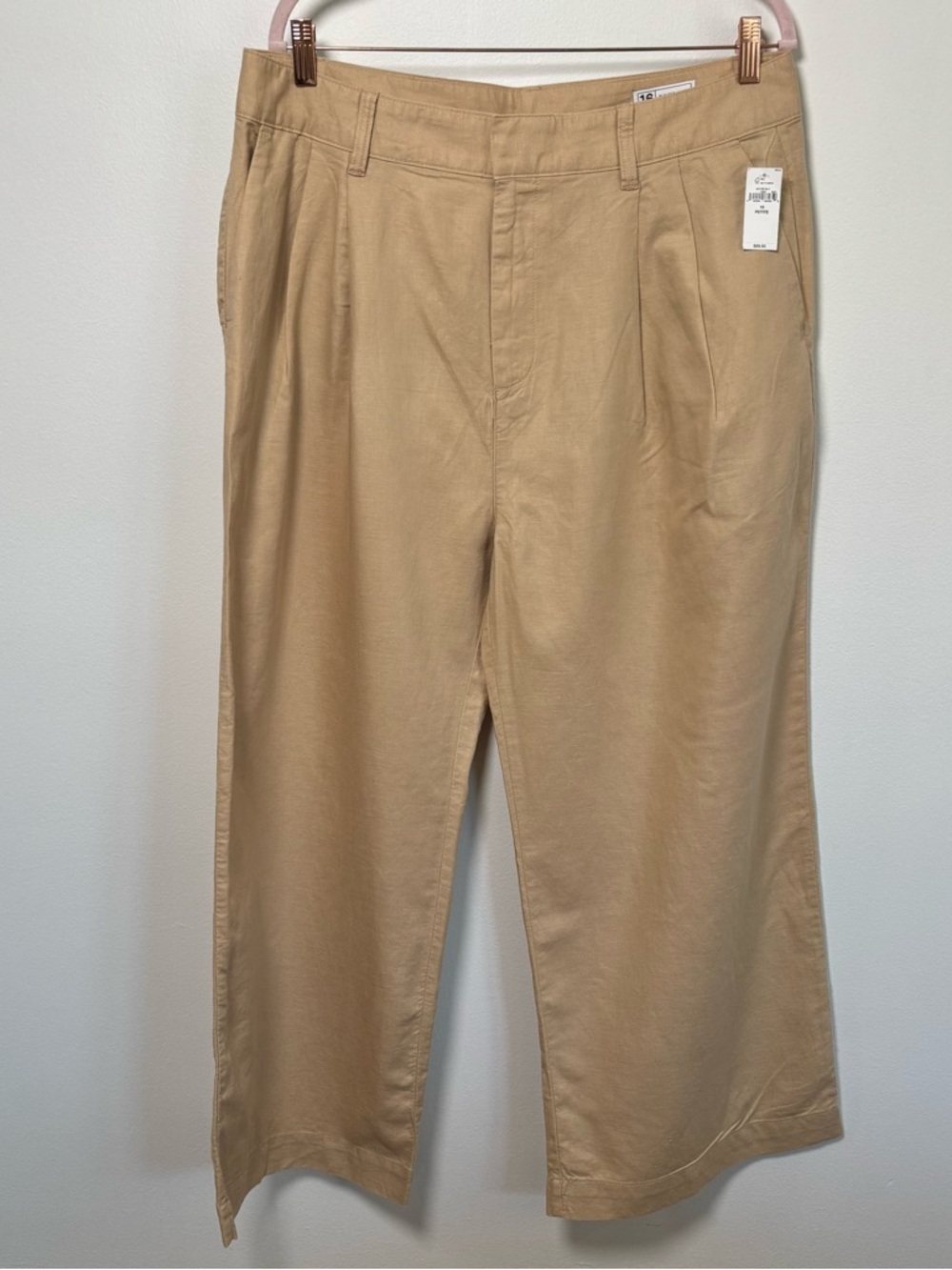 GAP Wide-Leg Linen Pants - NWT - 16P
